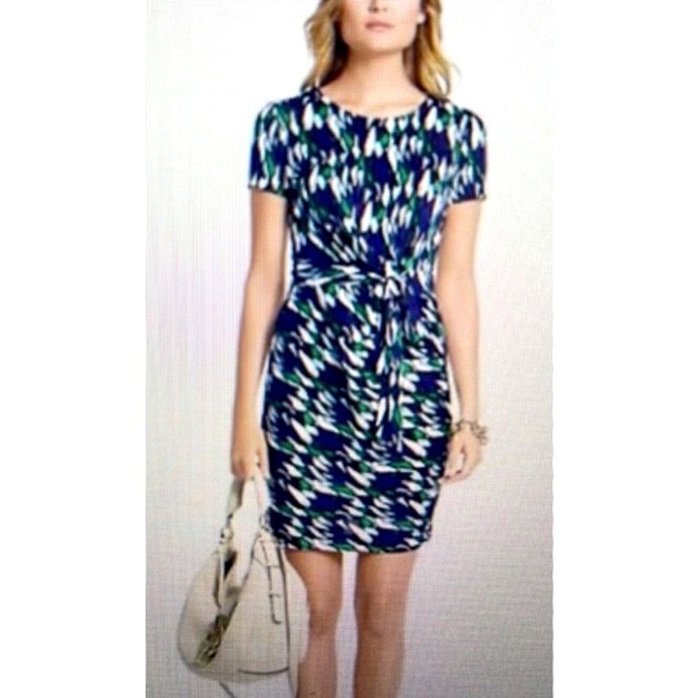 Diane Von Furstenberg Patterned Zoe Silk Dress | Size 4